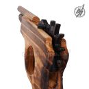 Gumipištoľ drevený 22cm Wooden Pistol 49013