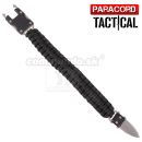 Survival Paracord Tactical multi náramok s nožom čierny