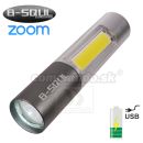 B-SQUL Expedition XPE CREE svietidlo USB Zoom Flashlite