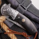 Damaškový zatvárací nôž Canis lupus Damascus knife 73 Layers 18925