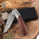 Damaškový zatvárací nôž Mystery Damascus knife 73 Layers 18926