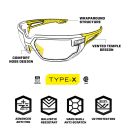 Mechanix okuliare VISION TYPE-X Safety Tactical Eyewear Black Frame