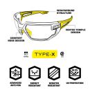 Mechanix okuliare VISION TYPE-X IND. Safety Tactical Eyewear Black Frame