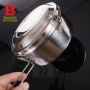 Badger Poľný riad Ešus 3D trojdielny Nerez Stainless Steel 3Steelcook