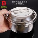 Badger Poľný riad Ešus 3D trojdielny Nerez Stainless Steel 3Steelcook