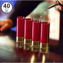 Poháriky 40ml 4ks 12 GAUGE ShotGun Shell Shot Glasses