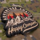 ADVENTURE AWAITS Happy Camper Patch 3D nášivka PVC