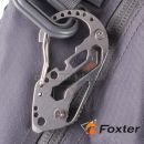 Karabínka FOXTER MULTI 8cm Stainless Steel na kľúče