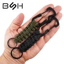 Survival karabinka Paracord Keyring Black čierna BR-007