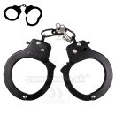 Tréningové Putá na ruky čierne s dvoma kľúčmi HandCuffs Black