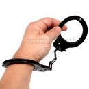 Tréningové Putá na ruky čierne s dvoma kľúčmi HandCuffs Black