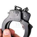 Tréningové Putá na ruky čierne s dvoma kľúčmi HandCuffs Black