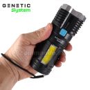 GENETIC System OSL+COB 625 Lumen 5W USB Flashlite