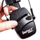 Impact Sport Black aktívne chrániče sluchu Black