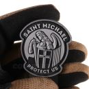 Svätý Michal BlackOps malá 3D nášivka PVC Saint Michael Protect Us