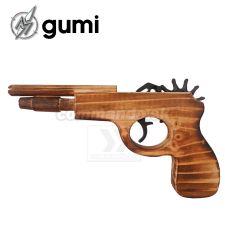 Gumipištoľ drevený 22cm Wooden Pistol 49013