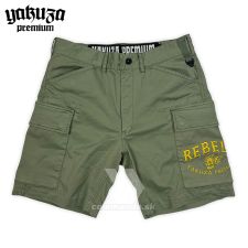 Yakuza Premium šortky cargo shorts olive