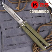 COMMANDO MR.6 motýlik zatvárací nôž K25 Military Division 02232