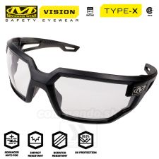 Mechanix okuliare VISION TYPE-X IND. Safety Tactical Eyewear Black Frame