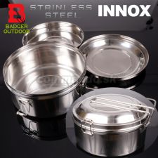 Badger Poľný riad Ešus 3D trojdielny Nerez Stainless Steel 3Steelcook