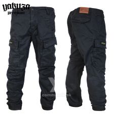 Yakuza Premium nohavice cargo pants čierne 3751