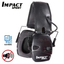 Impact Sport Black aktívne chrániče sluchu Black