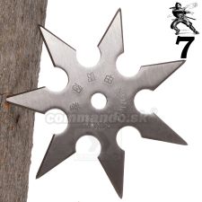 Vrhacia hviezdica Ninja Shuriken Chrom 7 cípa