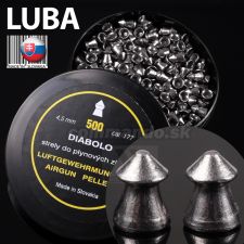 Diabolo špicaté LUBA Prešov 500ks 4,5mm Pellets Pointed