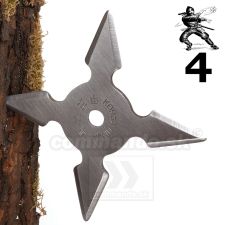 Vrhacia hviezdica Ninja Shuriken Chrom 4 cípa