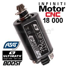 Vysokozáťažový CNC motor INFINITY  U-18000 ASG short