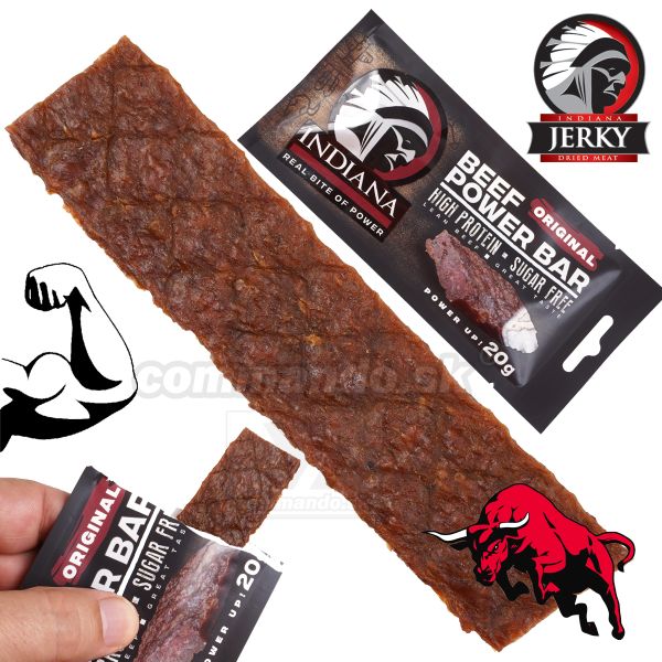 Indiana Jerky STEAK BAR Original mäsko 20g