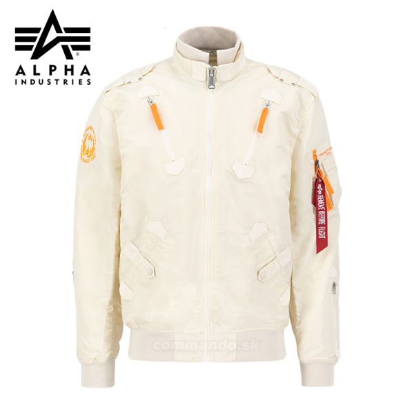 Alpha Industries Bomber Bunda FALCON II jet stream white