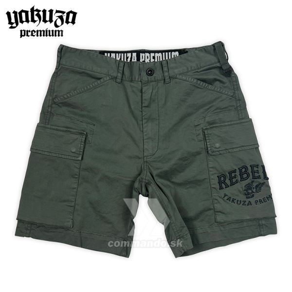 Yakuza Premium šortky cargo shorts dunkelolive