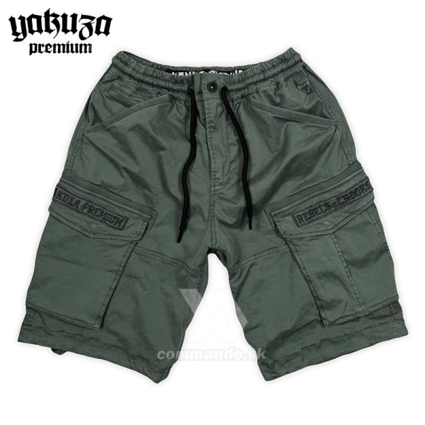 Yakuza Premium šortky cargo shorts dunkelolive