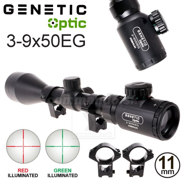 Puškohľad 3-9x50EG R6 Ø25mm Rifle Scope Genetic Optic