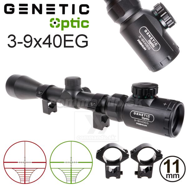 Puškohľad 3-9x40EG R14 Ø25mm Rifle Scope Genetic Optic