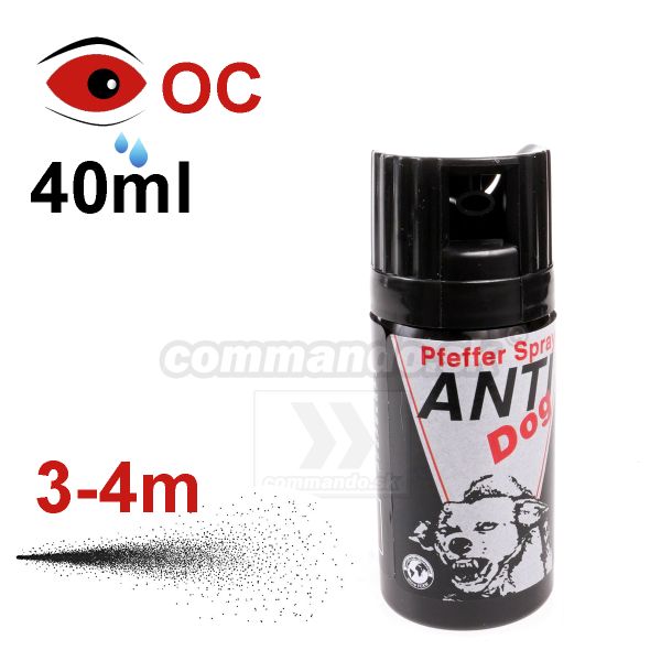 Obranný sprej ANTI DOG 40ml Pfeffer spray Kasser sprej