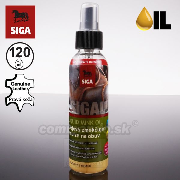 SIGAL Olejová emulzia na obuv 120ml SIGA