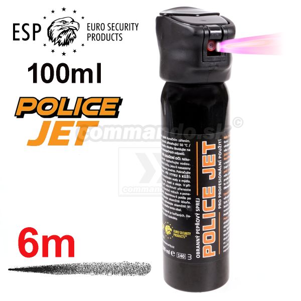 ESP POLICE JET 100ml profesionálny obranný peprový slzný sprej