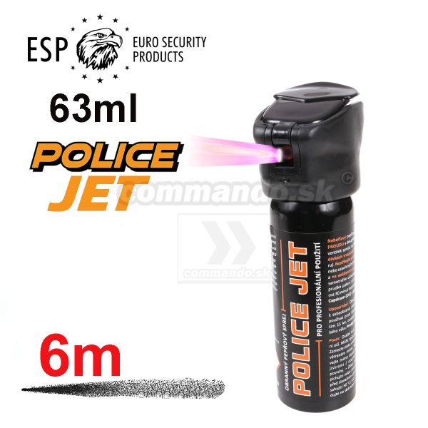 ESP POLICE JET 63ml profesionálny obranný peprový slzný sprej