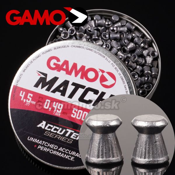 Gamo MATCH AccuTek 4,5mm 500ks 0,49g