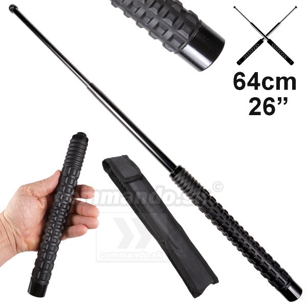 Teleskopický obušok 26" 64cm Telescopic Baton Black