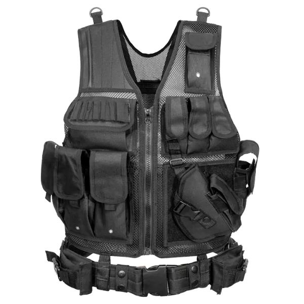 Taktická vesta s opaskom Universal Tactical Black