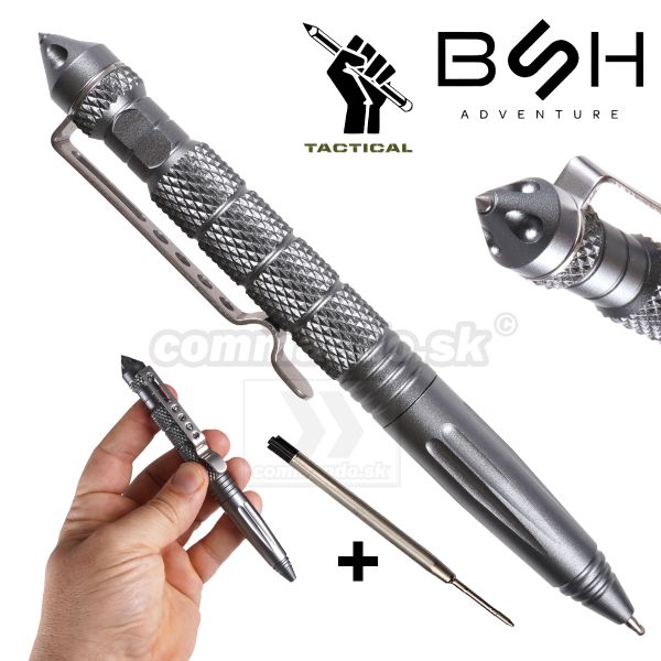 Tactical Pen Sharp Point Taktické pero Titanium BSH