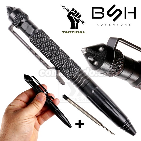 Tactical Pen Sharp Point Taktické pero BLACK BSH