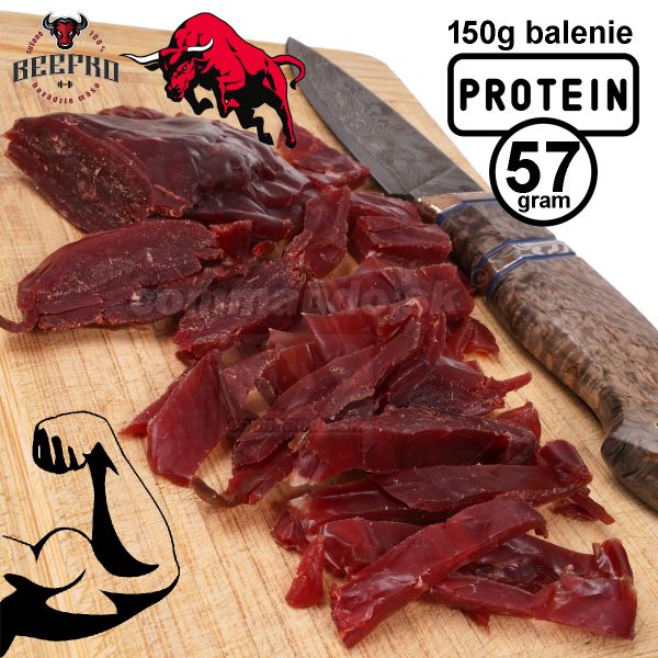 Sušené hovädzie mäso BEEFKO 150g sušené mäso 100%