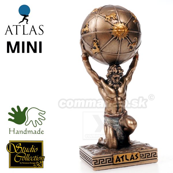 ATLAS mýticky titan soška mini 708-8034