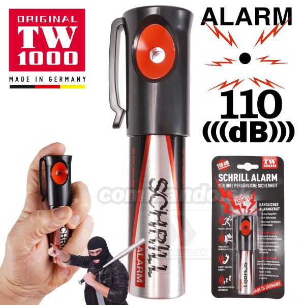 Osobný silný Alarm 110 dB TW100 Schrill Alarm