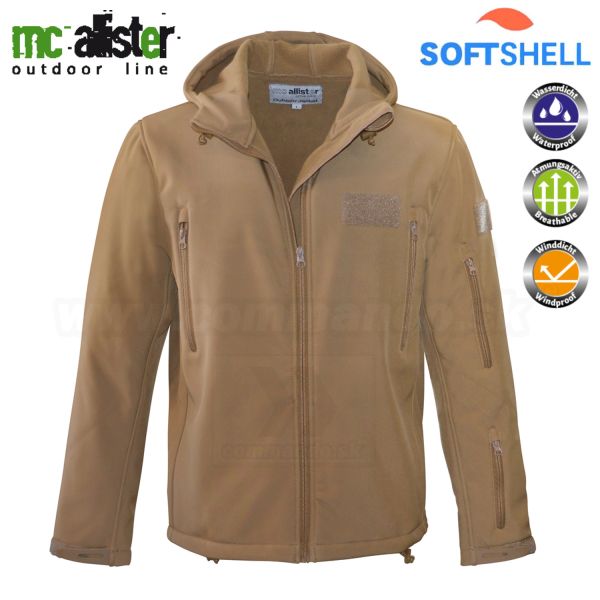 Bunda softshell OUTDOOR ADVENTURE coyote