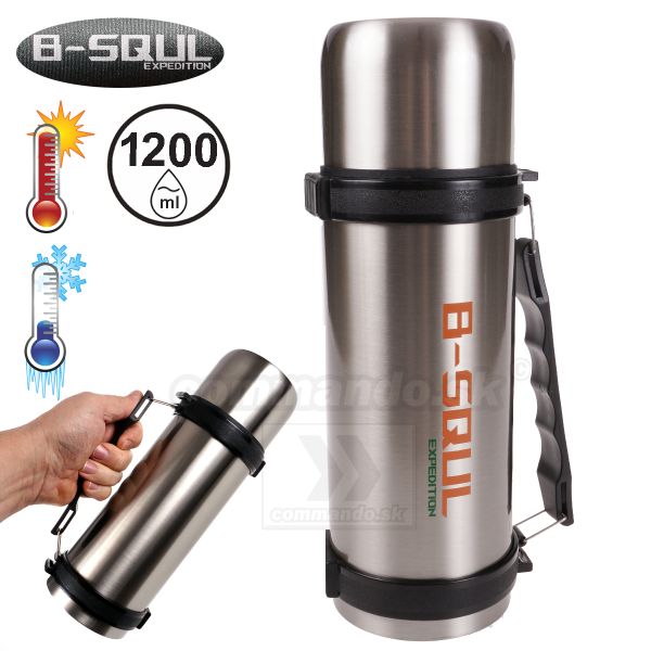 B-SQUL Expedition termoska 1200ml Nerez Stainless Steel